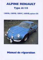 ALPINE RENAULT TYPE A110, 1300 VA, 1300 VB, 1300 VC, 1600 VB, OPTIONS GS