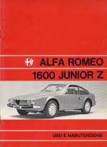 ALFA ROMEO 1600 JUNIOR Z USO E MANUTENZIONE (ORIGINALE)