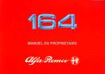 ALFA ROMEO 164 MANUEL DU PROPRIETAIRE