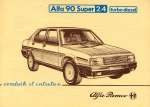 ALFA ROMEO ALFA 90 SUPER 2.4 TURBO DIESEL CONDUITE ET ENTRETIEN