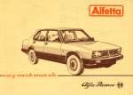 ALFA ROMEO ALFETTA USO Y MANTENIMIENTO