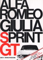 ALFA ROMEO GIULIA SPRINT GT USO E MANUTENZIONE