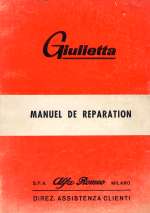 ALFA ROMEO GIULIETTA MANUEL DE REPARATION