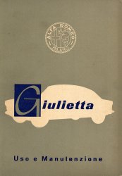 ALFA ROMEO GIULIETTA USO E MANUTENZIONE 2A SERIE (ORIGINALE)