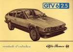 ALFA ROMEO GTV 6 2.5 CONDUITE ET ENTRETIEN