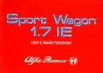 ALFA ROMEO SPORT WAGON 1.7 IE USO E MANUTENZIONE