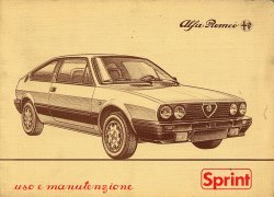 ALFA ROMEO SPRINT USO E MANUTENZIONE (ORIGINALE)