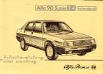 ALFA ROMEO SUPER 2.4 TURBO DIESEL BETRIEBSANLEITUNG UND WARTUNG