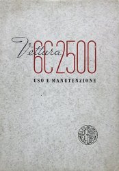 ALFA ROMEO VETTURA 6C 2500 USO E MANUTENZIONE (ORIGINALE)