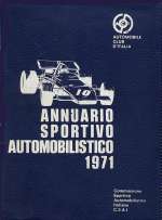 ANNUARIO SPORTIVO AUTOMOBILISTICO 1971