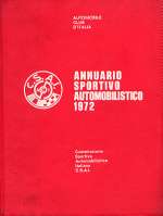 ANNUARIO SPORTIVO AUTOMOBILISTICO 1972