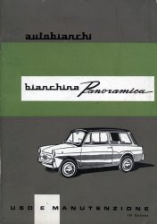 AUTOBIANCHI BIANCHINA PANORAMICA USO E MANUTENZIONE (ORIGINALE)