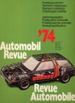 AUTOMOBIL REVUE 1974