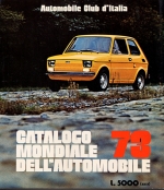 CATALOGO MONDIALE DELL'AUTOMOBILE 1973