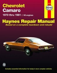 CHEVROLET CAMARO 1970 THRU 1981, V8 ENGINES (24015)
