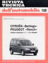 CITROEN BERLINGO PEUGEOT RANCH MOTORI BENZINA 1.1 - 1.4 E DIESEL