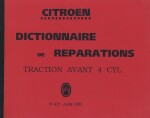 CITROEN DICTIONNAIRE DE REPARATIONS