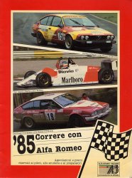 CORRERE CON ALFA ROMEO '85 (BROCHURE)