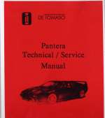 DE TOMASO PANTERA TECHNICAL SERVICE MANUAL