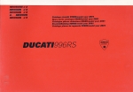 DUCATI 996 RS (MODEL YEAR 2001) CAT. RICAMBI