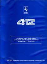 FERRARI 412 CATALOGO PARTI DI RICAMBIO (CAT. N.407/86)