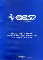FERRARI 512 BERLINETTA BOXER CATALOGO PARTI DI RICAMBIO (CAT. N.159/78)