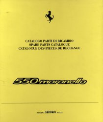 FERRARI 550 MARANELLO CATALOGO PARTI DI RICAMBIO (ORIGINALE)