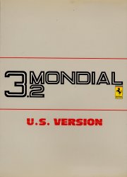 FERRARI MONDIAL 3.2 U.S. VERSION USO E MANUTENZIONE (ORIGINALE)