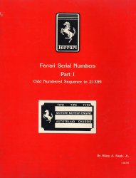 FERRARI SERIAL NUMBERS PART I