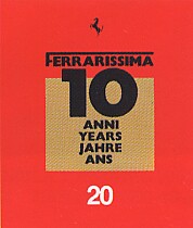 FERRARISSIMA 20  SPECIAL 10 ANNI - FERRARI AT MOMA