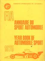 FIA ANNUAIRE DU SPORT AUTOMOBILE 1975