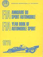 FIA ANNUAIRE DU SPORT AUTOMOBILE 1978