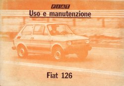 FIAT 126 USO E MANUTENZIONE (ORIGINALE)