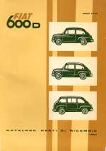 FIAT 600 D CATALOGO PARTI DI RICAMBIO