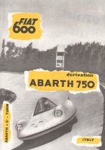 FIAT 600 DERIVATION ABARTH 750 ITALY