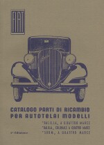 FIAT CATALOGO PARTI DI RICAMBIO PER AUTOTELAI MODELLI BALILLA