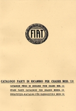 FIAT CATALOGO PARTI DI RICAMBIO PER CHASSIS MOD. 520