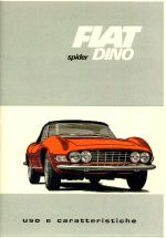 FIAT DINO SPIDER 2000 CC USO E MANUTENZIONE