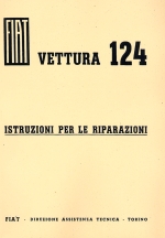 FIAT VETTURA 124 ISTRUZIONI PER LE RIPARAZIONI