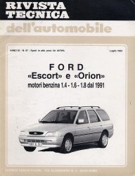 FORD ESCORT E ORION MOTORI BENZINA 1.4 - 1.6 - 1.8 DAL 1991
