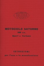 GILERA MOTOCICLO SATURNO 500 C.C. SPORT E TURISMO
