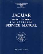 JAGUAR MARK2 MODELS 2.4 3.4 3.8 240 & 340 SERVICE MANUAL