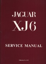 JAGUAR XJ6 SERVICE MANUAL