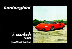 LAMBORGHINI COUNTACH 5000 QUATTROVALVOLE USO E MANUTENZIONE (RISTAMPA)