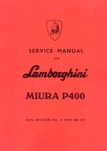 LAMBORGHINI MIURA P400 SERVICE MANUAL