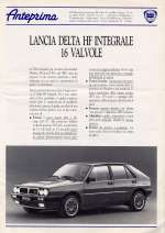 LANCIA DELTA HF INTEGRALE 16 VALVOLE ANTEPRIMA