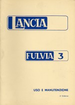 LANCIA FULVIA 3 USO E MANUTENZIONE (ORIGINALE)