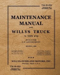 MAINTENANCE MANUAL FOR WILLYS TRUCK 1/4 TON 4X4