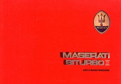 MASERATI BITURBO II USO E MANUTENZIONE (ORIGINALE)