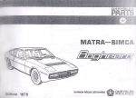 MATRA SIMCA BAGHEERA RICAMBI